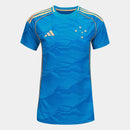 Camisa Cruzeiro III 25/26 - Torcedor Feminina - Azul e Dourado