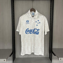 Camisa Cruzeiro Fora 93/94 - Versão Retrô Coca-Cola - Branca