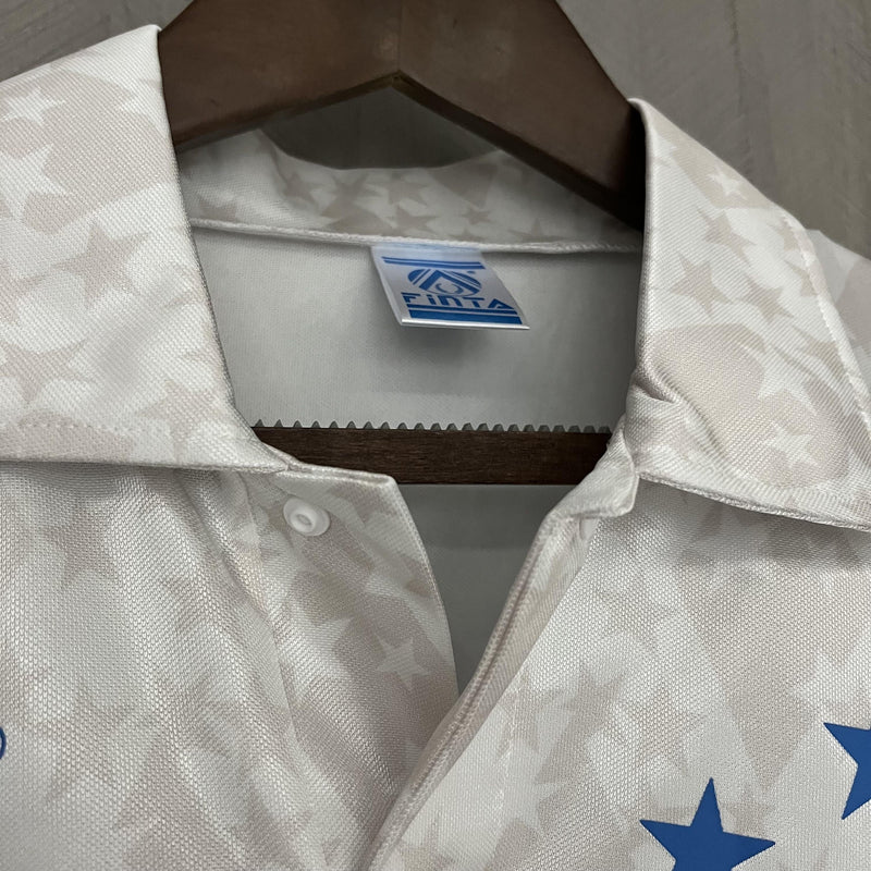Camisa Cruzeiro Fora 93/94 - Versão Retrô Coca-Cola - Branca