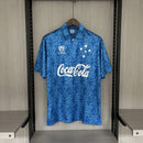 Camisa Cruzeiro Titular 93/94 - Versão Retrô Coca-Cola - Azul