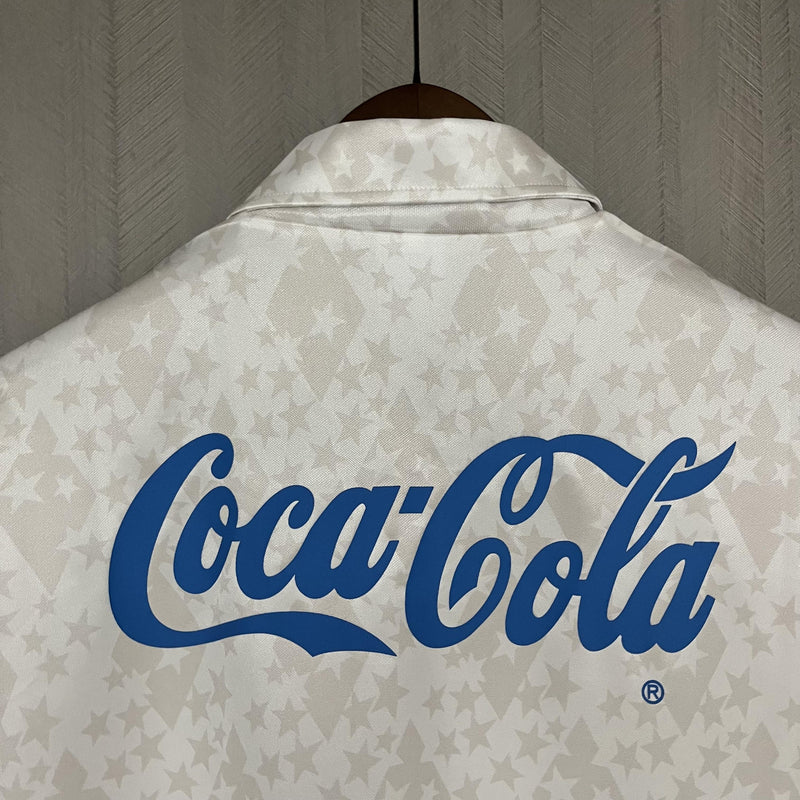 Camisa Cruzeiro Fora 93/94 - Versão Retrô Coca-Cola - Branca