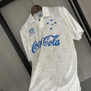 Camisa Cruzeiro Fora 93/94 - Versão Retrô Coca-Cola - Branca
