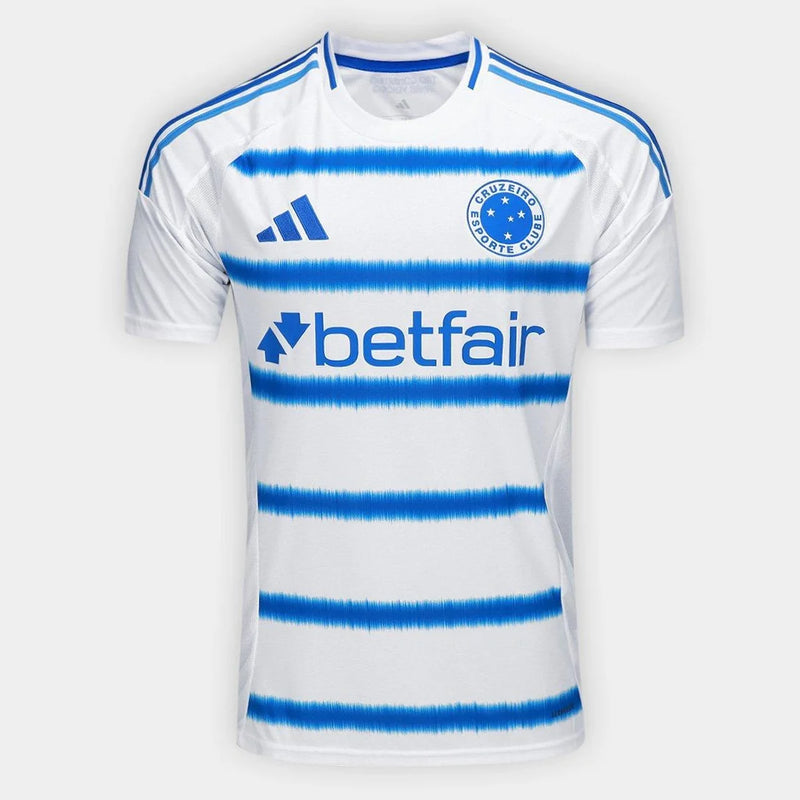 Camisa Cruzeiro II 25/26 - Torcedor Masculina - Branco e Azul