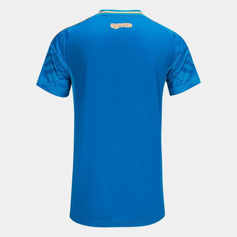 Camisa Cruzeiro III 25/26 - Torcedor Feminina - Azul e Dourado