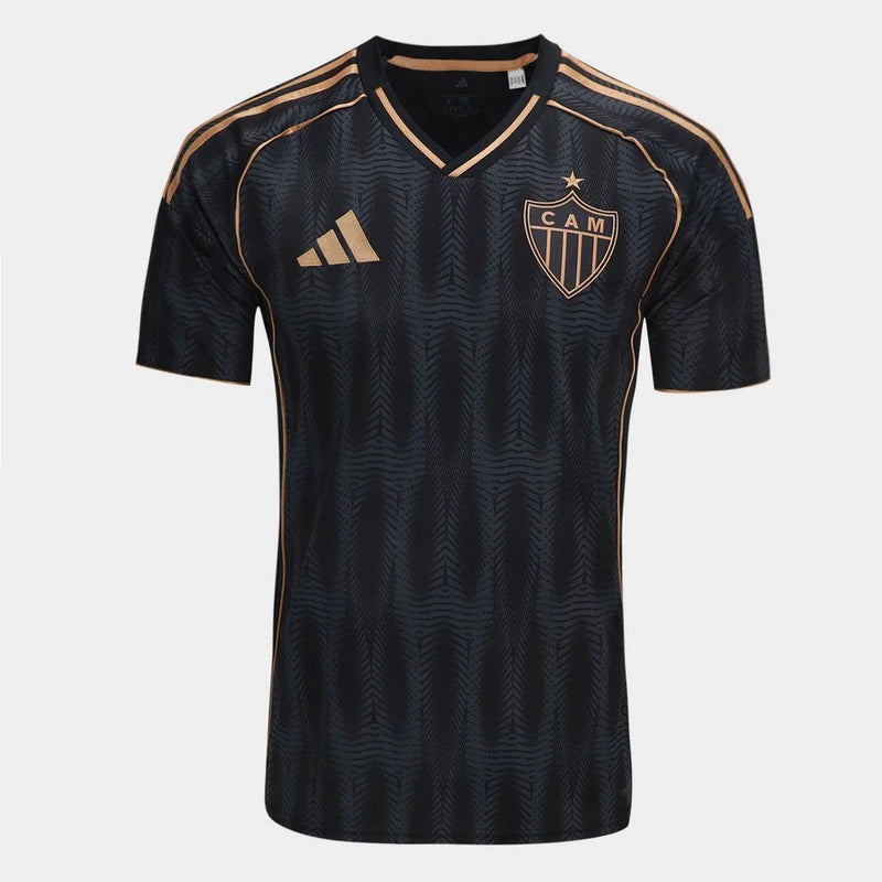 Camisa Atlético-MG III 25/26 - Torcedor Masculina - Preto e Dourado