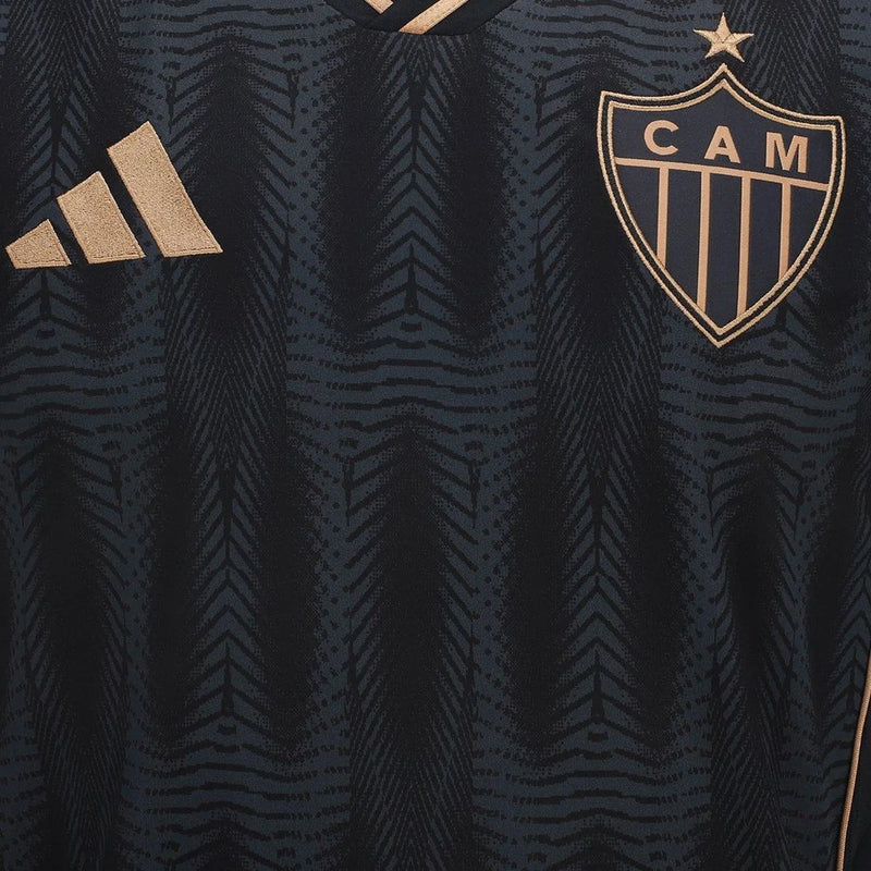 Camisa Atlético-MG III 25/26 - Torcedor Masculina - Preto e Dourado