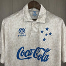 Camisa Cruzeiro Fora 93/94 - Versão Retrô Coca-Cola - Branca
