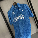 Camisa Cruzeiro Titular 93/94 - Versão Retrô Coca-Cola - Azul