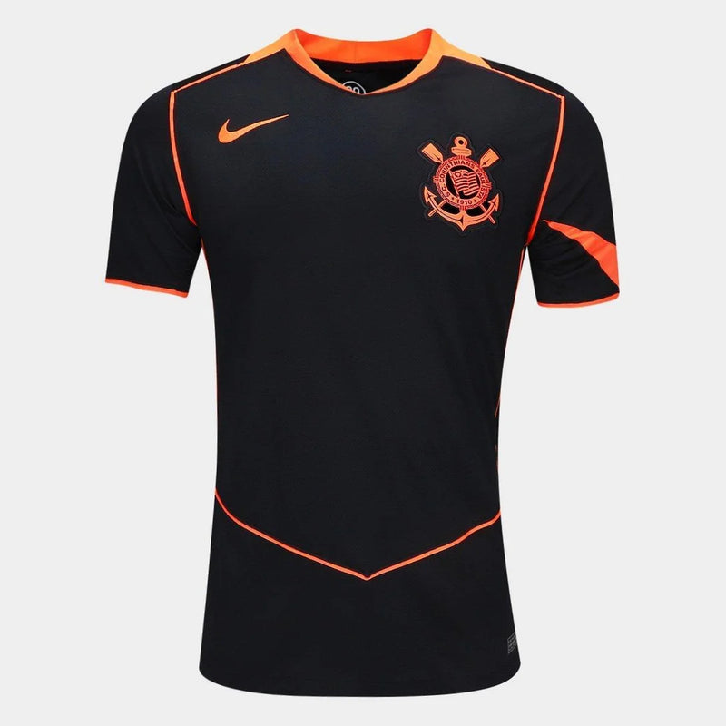 Camisa Corinthians Nike Total 90 III 2025/26 Torcedor Masculina - Preto e Laranja
