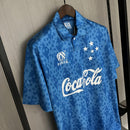 Camisa Cruzeiro Titular 93/94 - Versão Retrô Coca-Cola - Azul