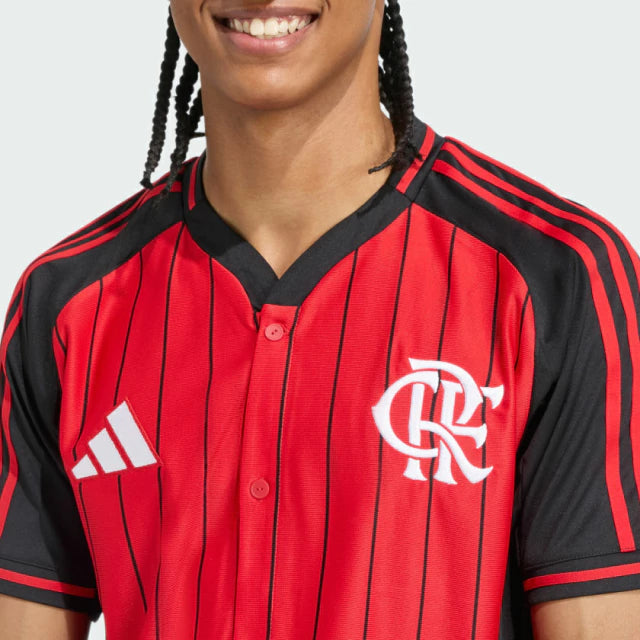 Camisa Flamengo Edição Especial Mundial de Clubes 2025 - Estilo Baseball - Masculino